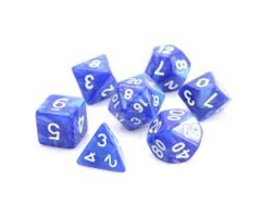 RPG Set - Blue Swirl w/ White